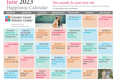 Your Happiness Calendar for June 2023